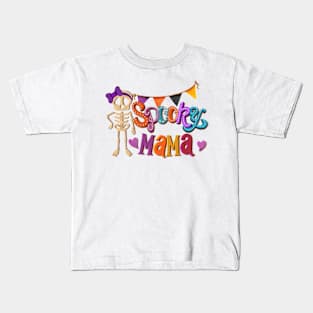 Spooky mama halloween design Kids T-Shirt